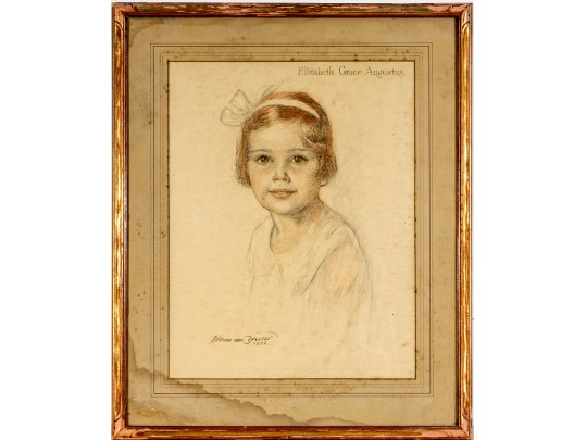 William Van Dresser (American, 1871-1950) Mixed Media On Paper, 