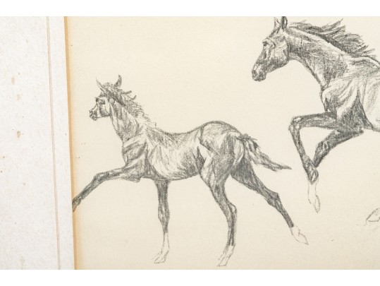 Assorted Collection Of Framed Equestrian And Surrealistic Prints 