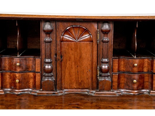 Antique Slant Front Secretary Cabinet, For Repair