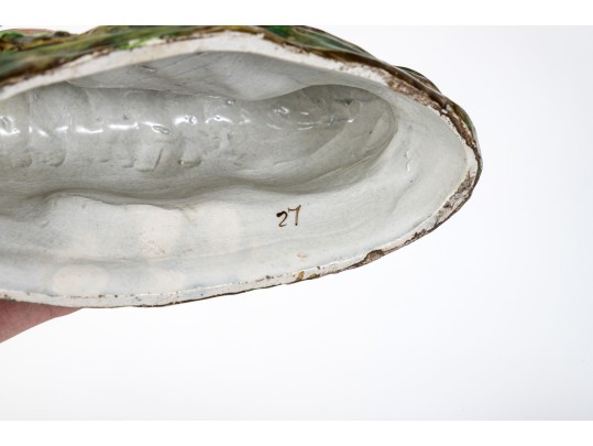 Antique Pair Of English, Staffordshire Hand Painted Ceramic Deer