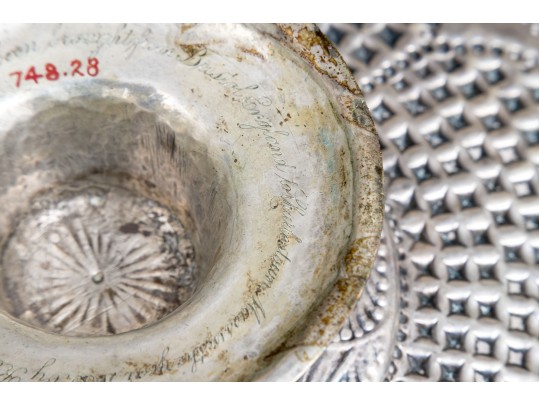 Antique Silver Footed Tazza, 10.985 OZT