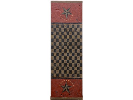 Antique Painted Wood Game Board
