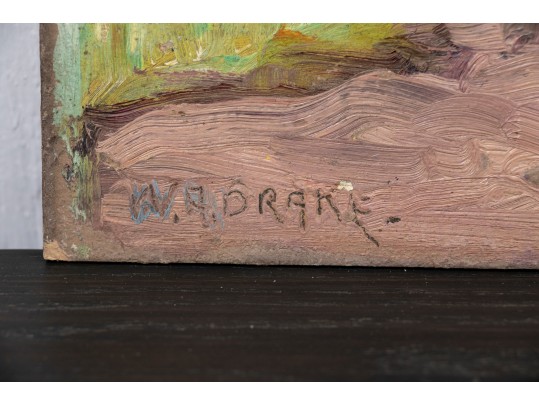 William A. Drake (1891-1979), Oil On Board - Coastal Scene - Unframed