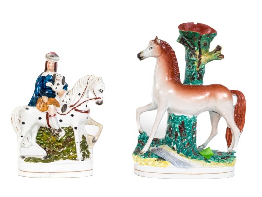 Vintage English Hand Painted Staffordire Ceramic Wares