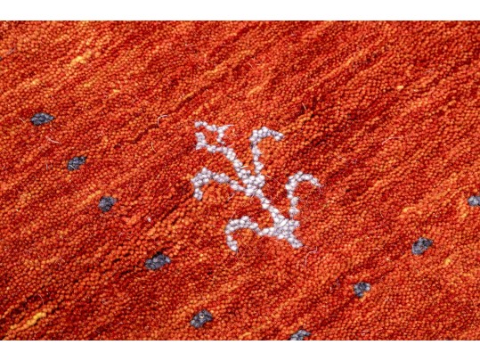 Indian Hand Loomed Wool Lori Carpet, 3' X 4'-10