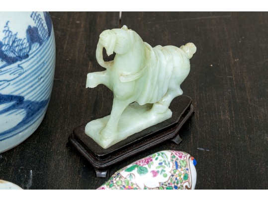 Collection Of 8 Assorted Asian Mixed Media Table Top Wares