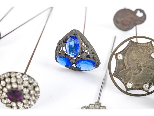 Vintage Collection Of 26 Decorative Hairpins