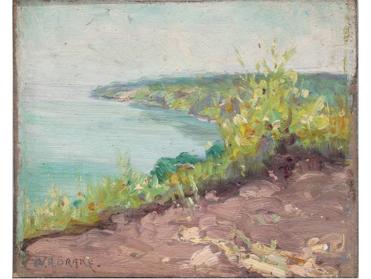 William A. Drake (1891-1979), Oil On Board - Coastal Scene - Unframed