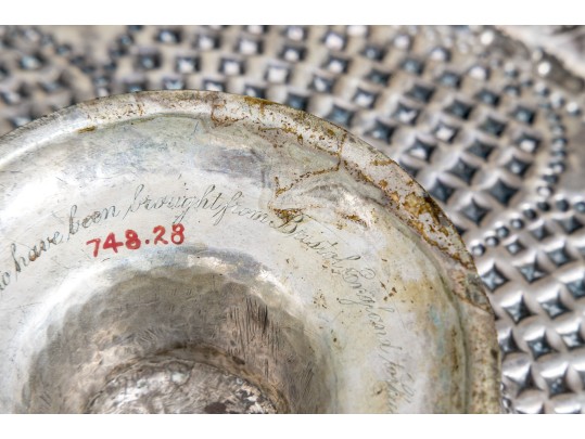 Antique Silver Footed Tazza, 10.985 OZT