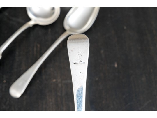 Antique Collection Of English And American Sterling Silver Serving Utensils, 15.595 OZT