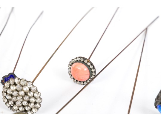 Vintage Collection Of 26 Decorative Hairpins