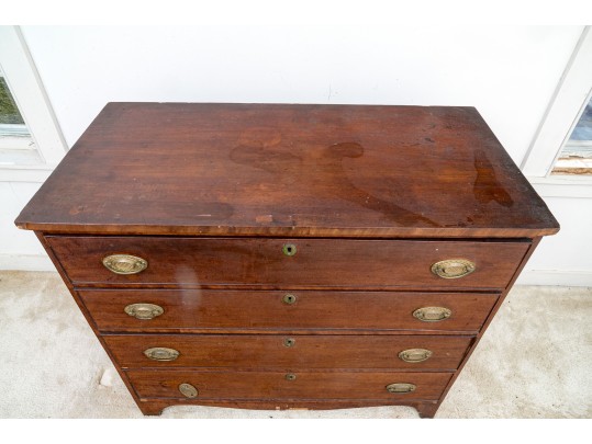 An Antique Federal Wooden Chest Of Drawers- For Restoration