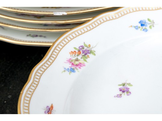 German, Meissen 26 Piece Hand Painted Porcelain Dining Service 