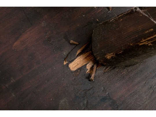 Antique Rustic Wooden Milking Stool