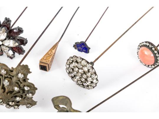 Vintage Collection Of 26 Decorative Hairpins
