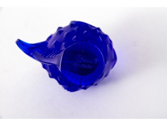 Two French, Lalique Nautical Table Top Items