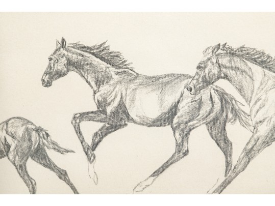 Assorted Collection Of Framed Equestrian And Surrealistic Prints 