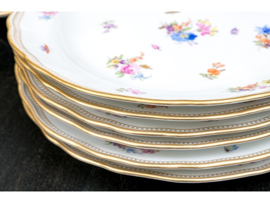 German, Meissen 26 Piece Hand Painted Porcelain Dining Service 