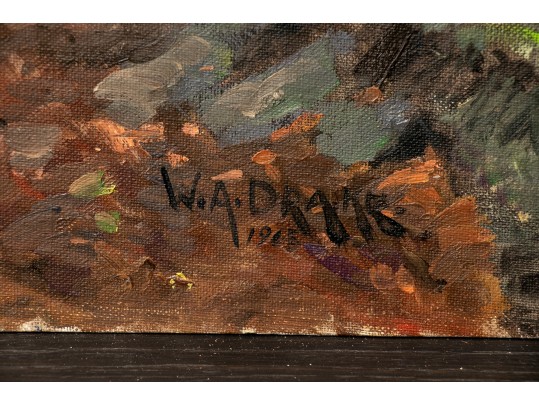 William A. Drake (1891-1979), Oil Artist Panel - Forest Landscape - Unframed