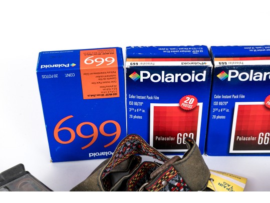 Group Of Vintage Cameras And Film