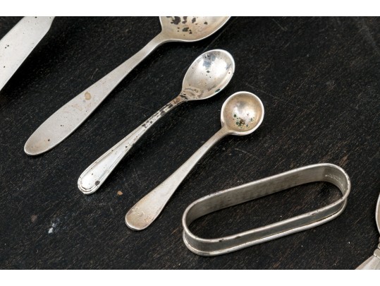 Vintage Collection Of Sterling Silver Service Utensils, 5.925 OZT Total