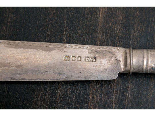 Collection Of Miscellaneous Silver Plated Flatware Utensils With An Inkwell And Picture Frame