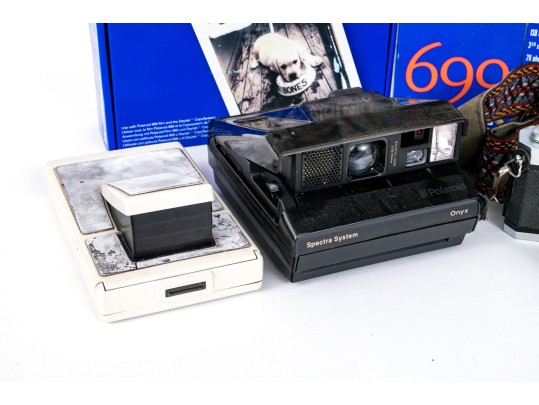 Group Of Vintage Cameras And Film