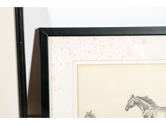 Assorted Collection Of Framed Equestrian And Surrealistic Prints 