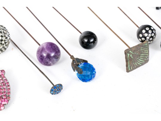 Vintage Collection Of 26 Decorative Hairpins