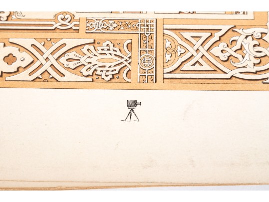 A Group Of Three Vintage Bound Books And Loose Print