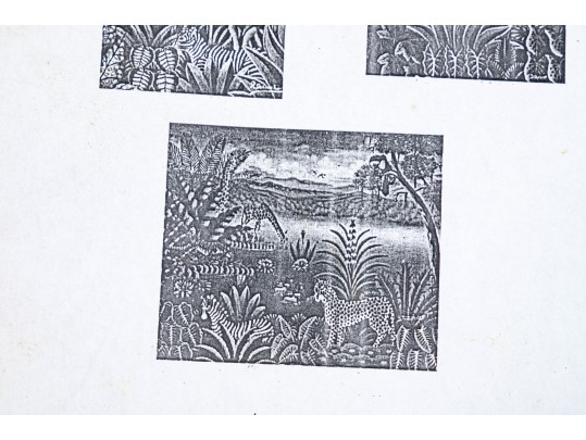 Patrick DesLouches (Haitian, B. 1961) Oil On Canvas Whimsical Jungle Scene