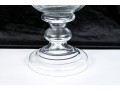 Stunning Quality Pair Of Crystal Hurricane Vases