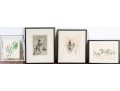 Assorted Collection Of Framed Equestrian And Surrealistic Prints 