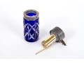 French, Baccarat Cobalt Blue Cut Crystal Atomizer