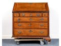 Antique Slant Front Secretary Cabinet, For Repair