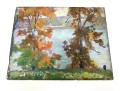 William A. Drake (Canada, 1891-1979), Oil On Board, Autumnal Landscape With Lake