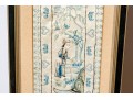 Pair Of Antique Chinese Silk Embroidered Panels, Framed