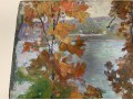 William A. Drake (Canada, 1891-1979), Oil On Board, Autumnal Landscape With Lake