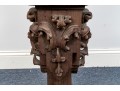 Antique Carved Wooden Altar Stick