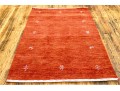 Indian Hand Loomed Wool Lori Carpet, 3' X 4'-10