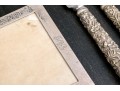 Collection Of Miscellaneous Silver Plated Flatware Utensils With An Inkwell And Picture Frame