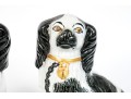 Adorable Pair Of Antique English, Staffordshire Ceramic Spaniels
