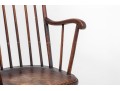 An Antique Tall Comb Back Windsor Arm Chair