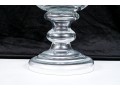 Stunning Quality Pair Of Crystal Hurricane Vases