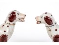 Lovely Pair Of Vintage English, Staffordshire Painted Ceramic Spaniels