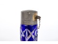 French, Baccarat Cobalt Blue Cut Crystal Atomizer