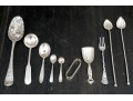 Vintage Collection Of Sterling Silver Service Utensils, 5.925 OZT Total