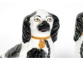 Adorable Pair Of Antique English, Staffordshire Ceramic Spaniels