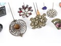 Vintage Collection Of 26 Decorative Hairpins