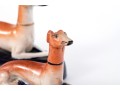 Pair Of English, Staffordshire Whippet Inkwells